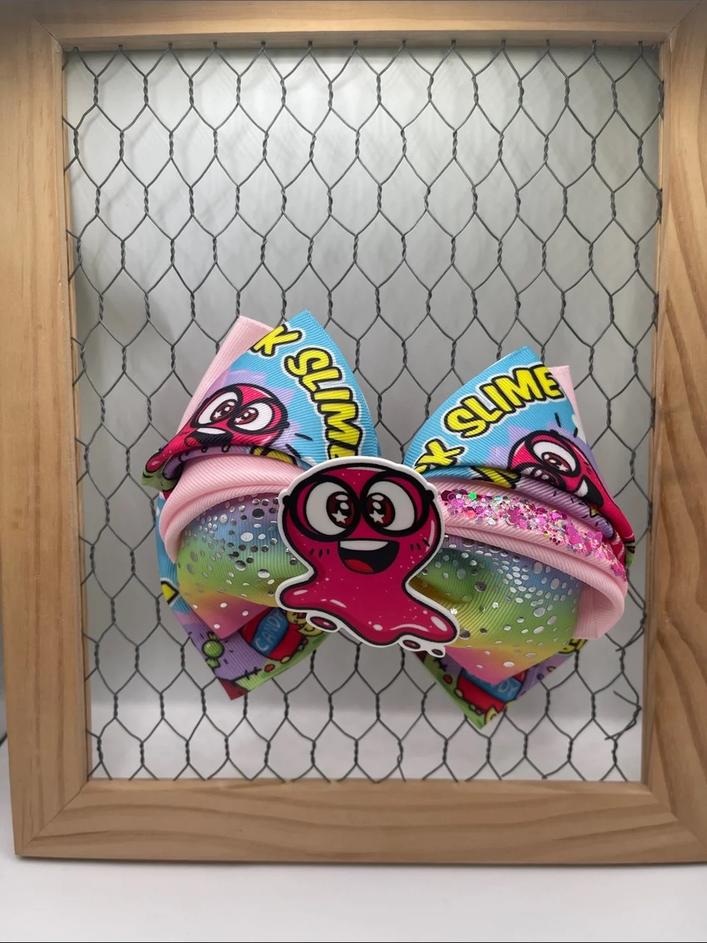 Handmade Slime-Inspired Hair Bow